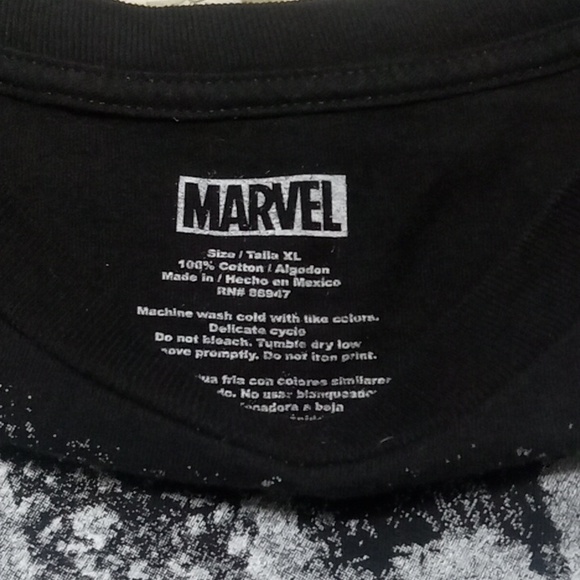 Marvel the punisher black tshirt size lrg tall - Picture 2 of 2